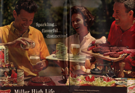 1964 Miller High Life Beer  Ad  Backyard Barbecue 1964 Samoa Snow Crop Drinks C1 - £16.95 GBP