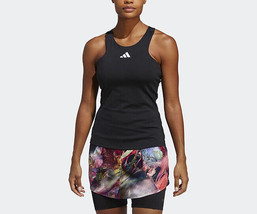 adidas Women&#39;s Tennis Y-tank Shirts Training Heat.Rdy Black Asian Fit NWT HS1657 - £45.86 GBP