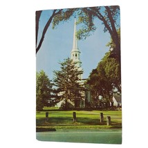 Postcard Cape Cod Church And Village Green Massachusetts Chrome Posted - $6.92