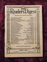 Readers Digest July 1931 William Randolph Hearst San Simeon Stuart Chase - £11.06 GBP