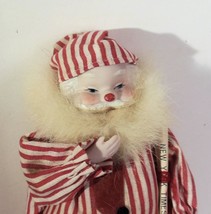 Vintage Sleepy Santa Ornament Ceramic Head 7 Inches - £12.51 GBP