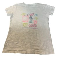 vineyard vines Women&#39;s EMB Island Time Island Graphic T-Shirt Sz XS White - £20.88 GBP