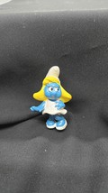 Vintage Smurfette Figurine-Schleich Peyo, 1971 Hong Kong - $214.29 MXN