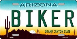 Arizona Biker Novelty Metal License Plate LP-6098 - £15.52 GBP