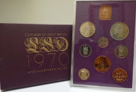 Queen Elizabeth II Last Pre Decimal Coin Collection 1970 - £58.97 GBP