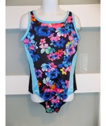 Justice Active Dance/Gymnastics Floral Print Leotard Size 10 Girl&#39;s - $22.00