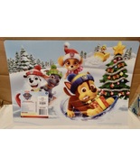 Christmas Placemats Plastic 17” x 12” Paw Patrol 2023 From Hobby Lobby 272X - £3.82 GBP