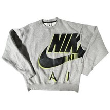 Nike x Kim Jones Men&#39;s Fleece Crewneck Pullover Sweatshirt Gray Size Large - $46.75