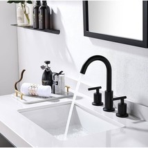 Phiestina 3-Holes 2-Handles Matte Black Wides pread Bathroom Faucets - $1,102.23 MXN