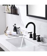 Phiestina 3-Holes 2-Handles Matte Black Wides pread Bathroom Faucets - $1,102.23 MXN