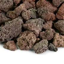 Natural Volcanic Lava Rock 3/4 Inch 10 Lbs Red Fireplace Garden Landscape - £24.67 GBP