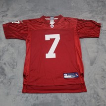 NFL RBK Shirt Youth Boys L Red Authentic Leinart 7 Short Sleeve Pullover... - $22.75