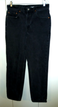 LEVI STRAUSS &amp; CO. MEN&#39;S BLACK 550 100% COTTON JEANS 34x34-GENTLY WORN - $330.85 MXN