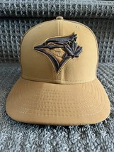 Toronto Blue Jays 5950 59FIFTY Mens Hat Size 7 1/4 Brown Polyurethane Pu New Era - £39.63 GBP