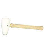 2&quot; TEARDROP MALLET White Nylon dual head shape bend metal jewelry non ma... - $27.45