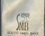 South Main Bank Vinyl Zipper Bag Houston Texas 1970&#39;s - £22.22 GBP