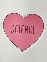 Science in Heart Super Cute Simple Sticker Decal Educational Theme Embellishment - £1.80 GBP