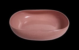 Vtg Steubenville Russel Wright American Modern Coral 9.75&quot; Oval Vegetable Bowl - £26.10 GBP