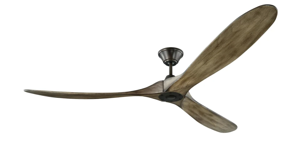 70" MODERN FARMHOUSE MAVERICK MAX CEILING FAN WOOD TONE Aged Pewter  - £636.16 GBP