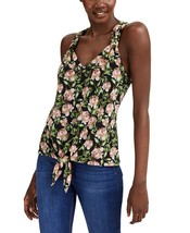 International Concepts Petite Printed Tie-Front Top, Size PP - £15.77 GBP
