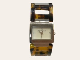 Vera Bradley Watch Tortoise Shell Band 6-1:4” Stainless Steel Back New Battery - £12.78 GBP