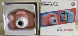 Children’s Digital Camera X2 Pink With 32GB SD Card Open Box New - £9.65 GBP