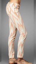 Adriano Goldschmied Women&#39;s Jeans Stilt Orange White Skinny Size 28 NWT - £78.95 GBP