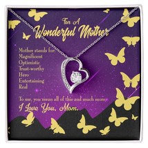 To Mom Mother Definition Forever Necklace w Message Card - £45.41 GBP+