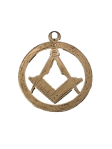 9K Gold Masonic Pendant Watch Fob Cooper Brothers Birmingham - $98.99