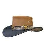 Bull Head Band Cowboy Leather Hat - $225.00