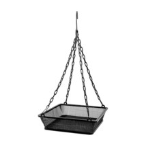 Heavy Duty Black Iron Mesh Bird Feeder Seed Tray with Easy to Hang Chain - $86.49