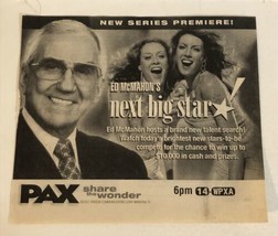 Ed McMahon’s Next Big Star Tv Guide Print Ad Pax TPA14 - £4.64 GBP