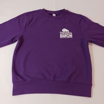 Just Hoods by AWDis JHA030 THE NEON BISON Men's Purple Pullover Sweater Size S image 7