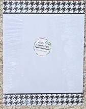 Computer Print Paper Package 40 Sheets White Black Houndstooth Border 8.5x11 - £7.00 GBP