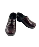Dansko Clogs Women EU 41 US 10.5 M Shoes Black Red Patent Leather Work N... - $506.94 MXN