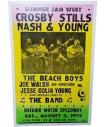 Summer Jam 1974 West at Ontario Motor Speedway Heavy Stock Nostalgia Poster - £11.67 GBP