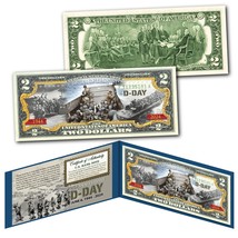 Wwii D-DAY Normandy Invasion 80th Anniversary 1944-2024 Authentic U.S. $2 Bill - £11.70 GBP