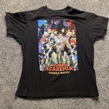 My Hero Academia Shirt Men&#39;s L Heroes Rising Movie Poster T-Shirt Size L... - €8,56 EUR