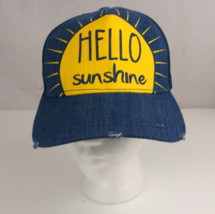 Hello Sunshine Graphic Design Distressed Mesh Back Unisex Snapback Baseb... - £11.35 GBP