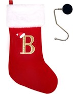 20 Inches Monogrammed Christmas Stockings with Letters,Super Soft Christ... - $13.85