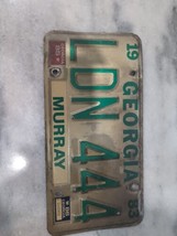 Vintage 1983 Georgia Murray County License Plate LDN 444 Expired - $11.88