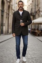 NWT Giorgio Armani Dark Brown Cashmere Jacket Size 48 IT / 38 US Retails... - $321.74