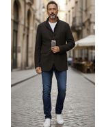 NWT Giorgio Armani Dark Brown Cashmere Jacket Size 48 IT / 38 US Retails... - $321.74