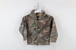 Vtg 90s Streetwear Boys Toddler 4T Faded Camouflage Full Zip Hoodie Swea... - $39.55