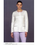 Pajamas Open Women&#39;s with Button Long Sleeve Cotton Hot Linclalor 92567 - £30.46 GBP