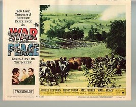 War And Peace-Audrey Hepburn-Henry Fonda-11x14-Color-Lobby Card - £26.36 GBP