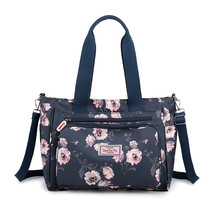 A4 Cloth Women&#39;s Tote Bag with Print Flowers Large Fabric Shoulder Bag Ladies To - £40.90 GBP