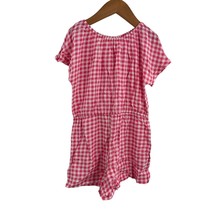 Harper Canyon Pink Gingham Romper 5 New - £12.06 GBP