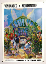 Grape harvest - Montmartre - Original Poster - Very Rare - 1989 - £136.92 GBP