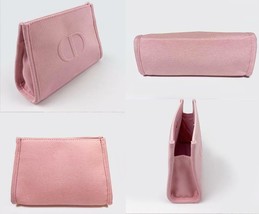 Christian Dior Neuheit Kosmetiktasche Tasche Pink Leinen Limitierte Ltd ... - $76.56